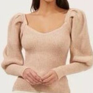Astr Women's V-Neck Sweater Small